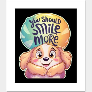 Be Happy - Cute Adorable You Should Smile More Posters and Art